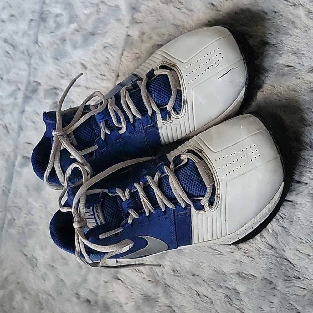 Nike Air Visi Pro 5 Blue/White Shoes, Boys Size 8.5, Good Condition!